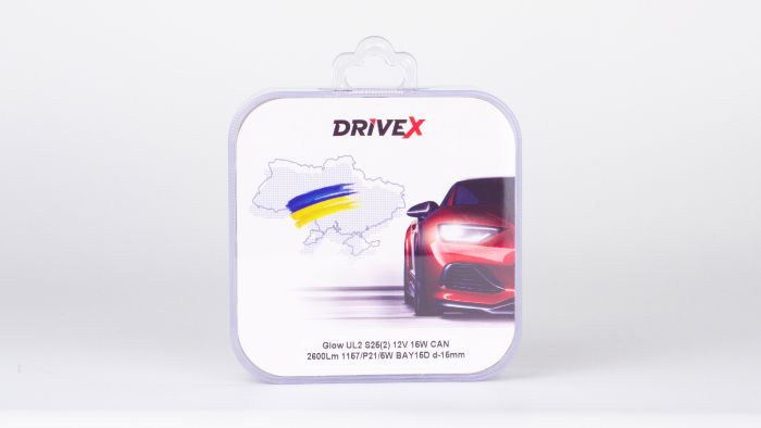 Світлодіоди в габаритні вогні. Підсвітку номера та салона DriveX Glow UL2 S25(2) 12V 15W CAN 2600Lm 1157/P21/5W BAY15D d-15mm к-т.