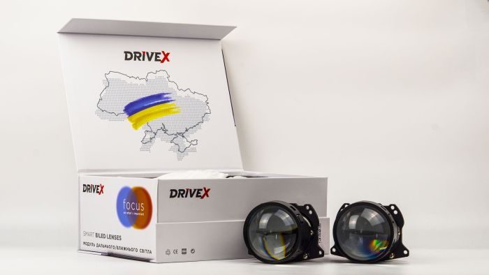 BiLED модуль основного світла DriveX BiLED ULTRA Ref 3.0" 65/78W 5.8K к-т.