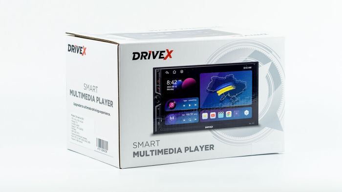 Автомобільний мультимедійний центр 2-Din 7" з бездротовим CarPlay та Android Auto - DriveX A-701 2-Din 7" 4xCores 2/32GB 4x45W Android 10.0