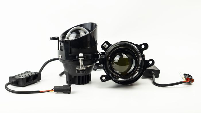 Світлодіодна лінза у фари DriveX FOG BiLED HL3 Toyota 3Color 3.0" 3/4.3/6K 3-колірна
