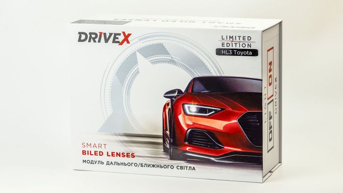 Світлодіодна лінза у фари DriveX FOG BiLED HL3 Toyota 3Color 3.0" 3/4.3/6K 3-колірна
