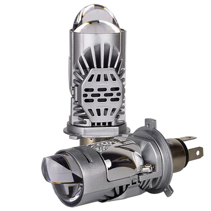 LED лампи автомобільні з лінзою DriveX SLE-02 H4 H/L 9-20V 30/40W 6000K к-т.