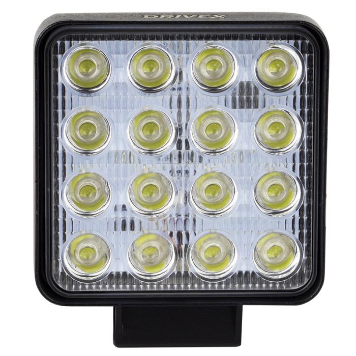 Фара додаткового світла DriveX WL SQ-03 FL 16-48W 107x107mm Серія - робоче світло