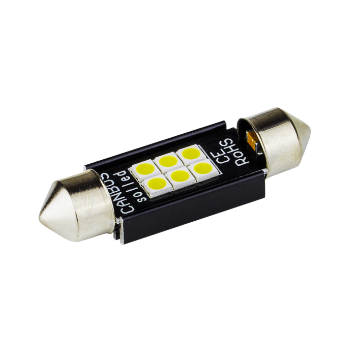 Світлодіоди в габаритні вогні. підсвітку номера та в салон DriveX T11-120 39mm 3020-6 12-36V CAN автомобільні світлодіоди 12В